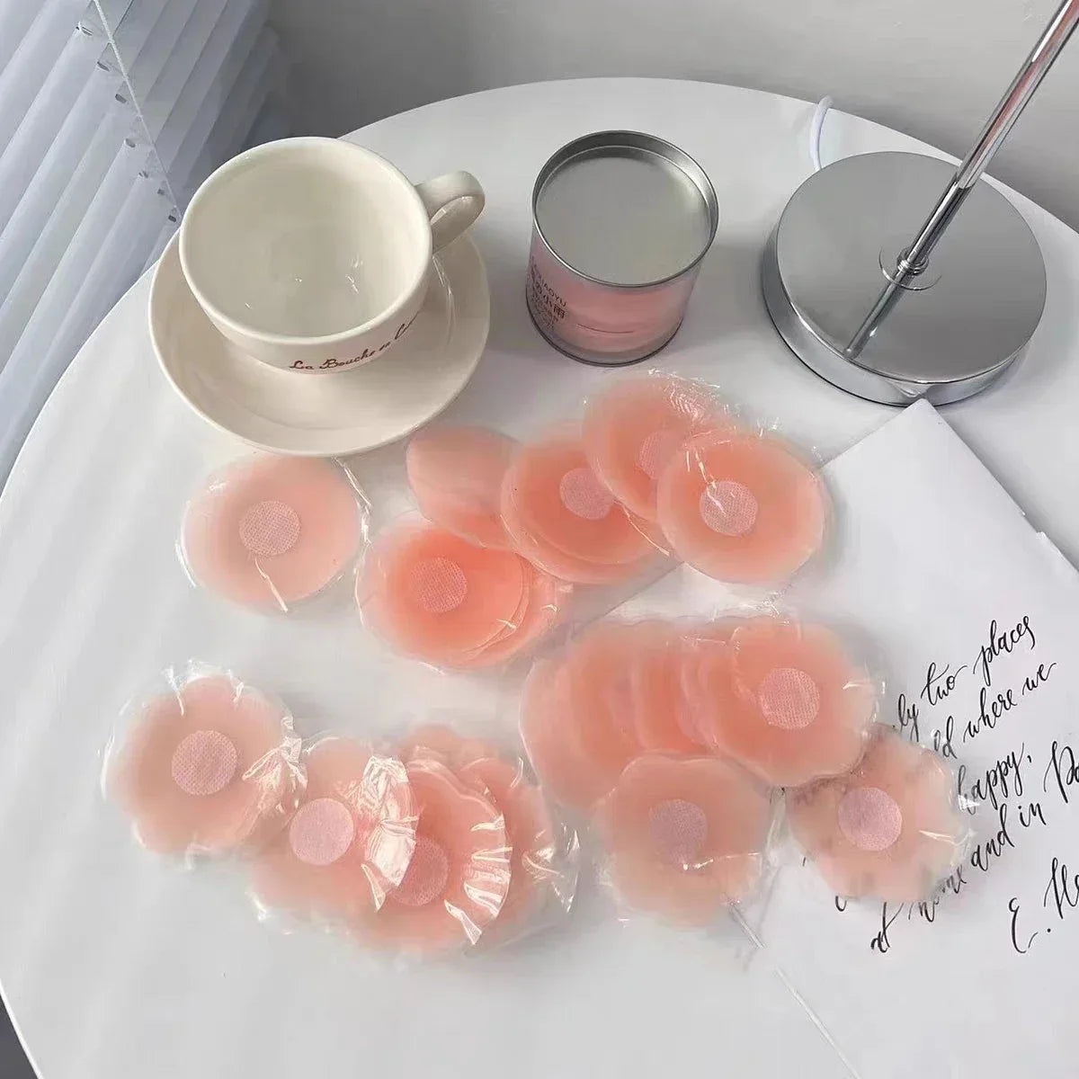 10/6/2pc Invisible Self Adhesive Chest Paste Reusable Sticker Breast Petal Strapless Lift Up Bra Pad Silicone Petal Nipple Cover